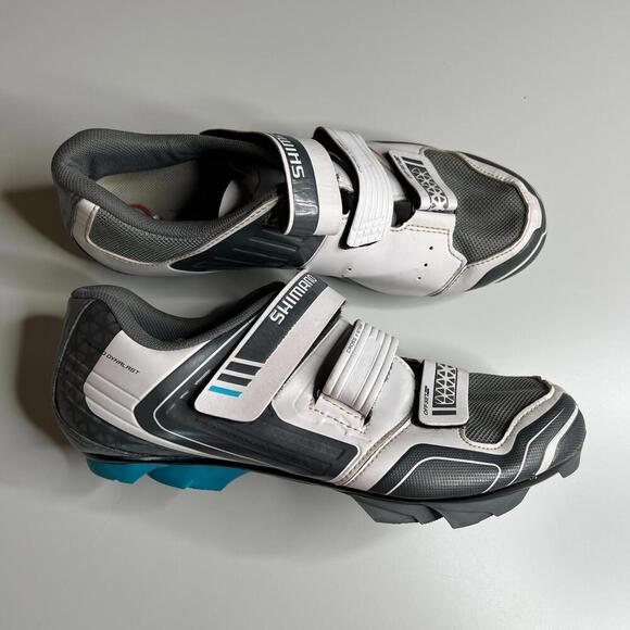 Shimano Dynalast Women’s SPD Cycling Shoes White Gray Size 42 EU MTB Road Bike - Picture 1 of 12